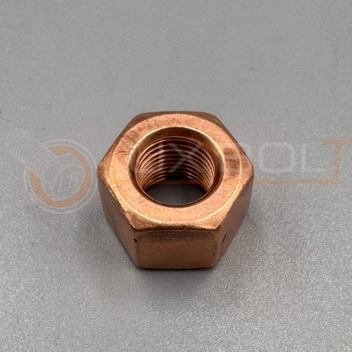 Гайка М10х1 коллектора высокая (омедненная)