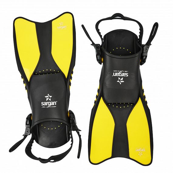 Ласты детские регулируемые Sargan Релакс желтые