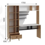 Уголок школьника Омега 3 стол с надстройкой