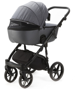 Детская коляска Adamex Nola 2 в 1 N-PS86 (Т.СЕР + Т.СЕР. ПЕРЛ. КОЖА)