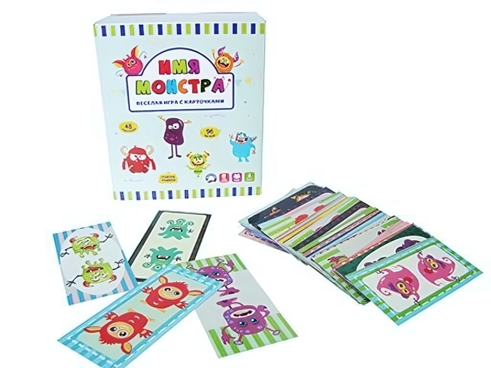 Игра настольная с карточками "Имя монстра" в коробка (Ракета)