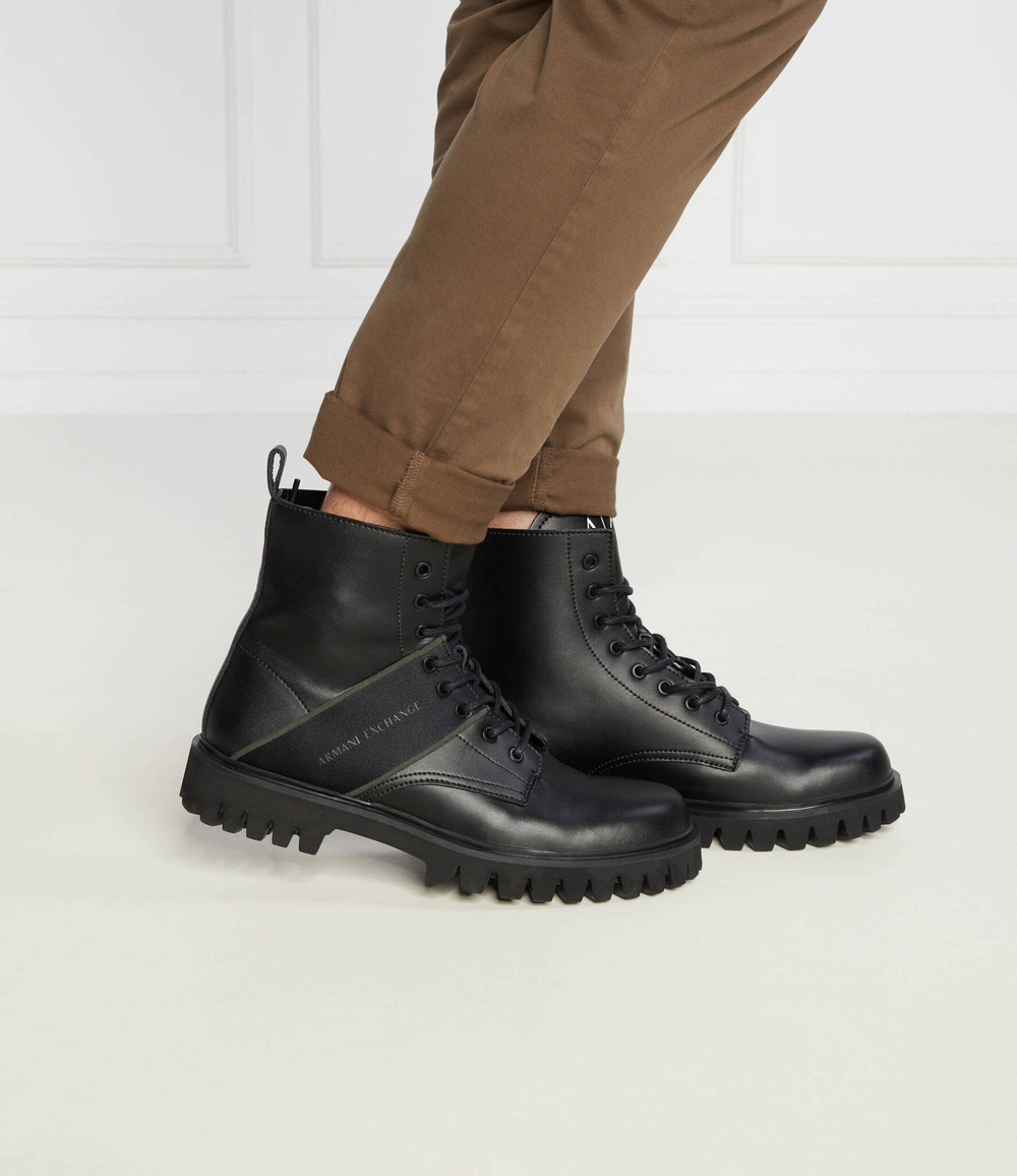 Кожаные трапперы Armani Exchange - черный(XUM016 XV781)