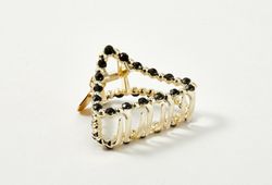 Benten Заколка-краб треугольный (темный)