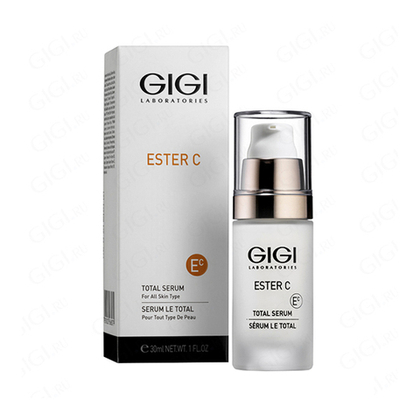 Увлажняющая сыворотка с эффектом осветления GiGi Ester C Total Serum 30мл