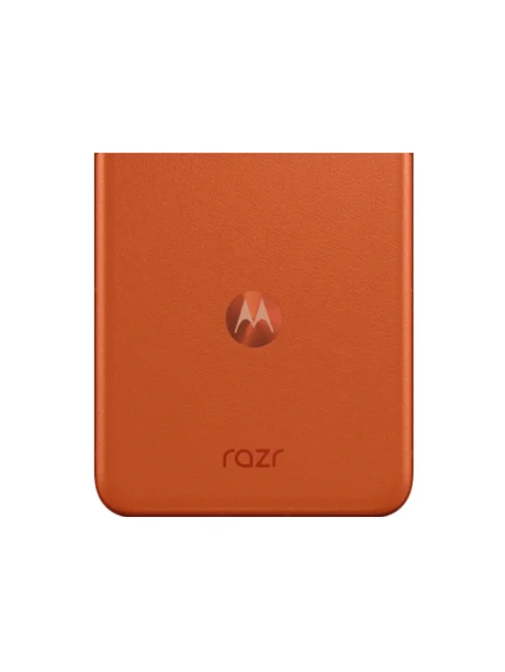 Задняя крышка для Motorola Razr 50 оранжевая (Orange) без стекла камеры