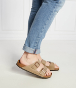 Кожаные шлепанцы arizona leoi Birkenstock - бежевый(352201)