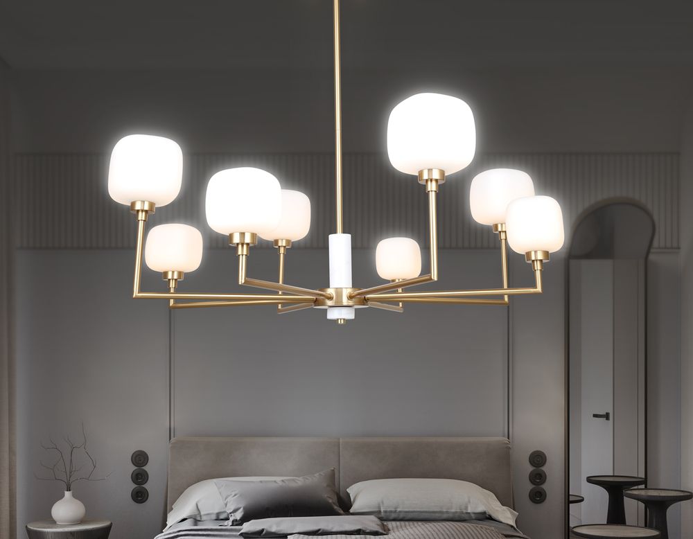 Ambrella Люстра на штанге с мрамором Ceramo Modern LH53017