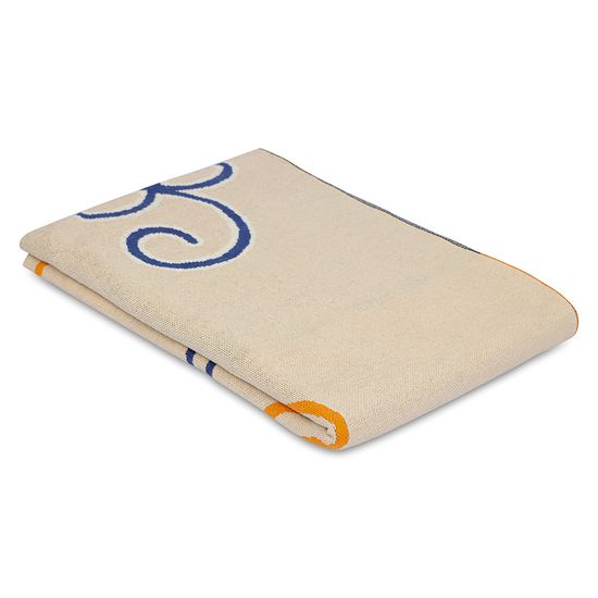 Плед из хлопка по мотивам эвенских орнаментов из коллекции cultural heritage, 130х180 см