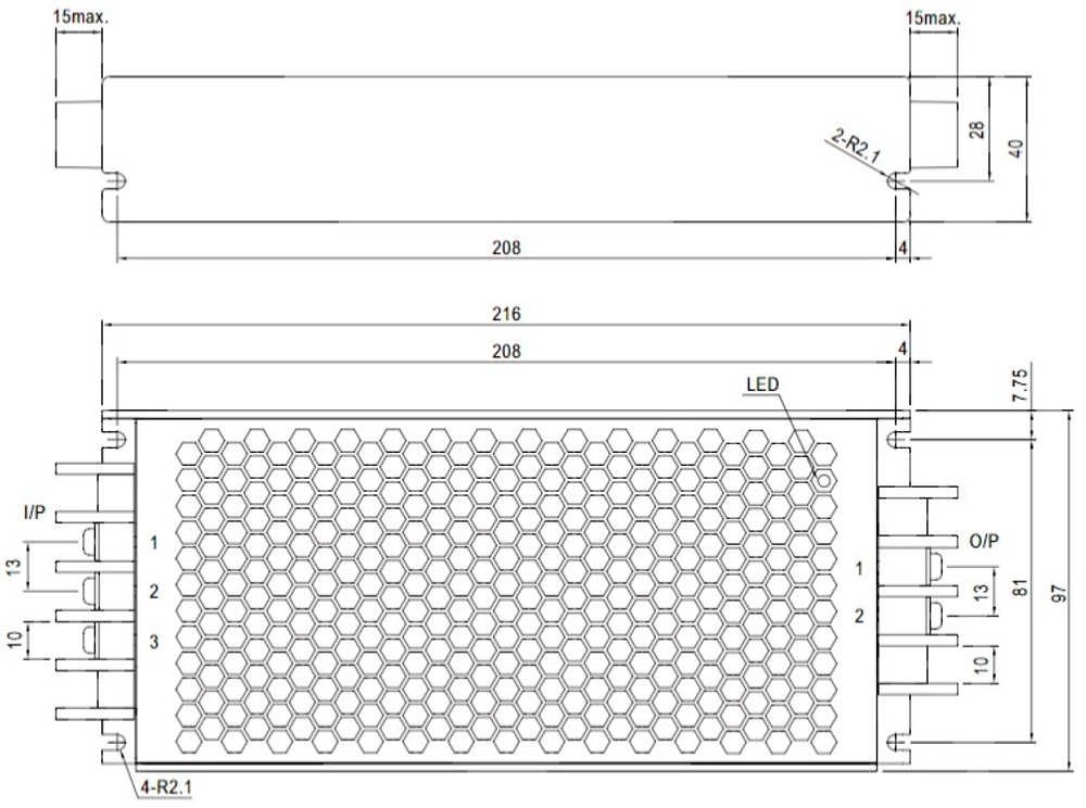 Преобразователь DC-DC модульный Mean Well RSD-300B-48
