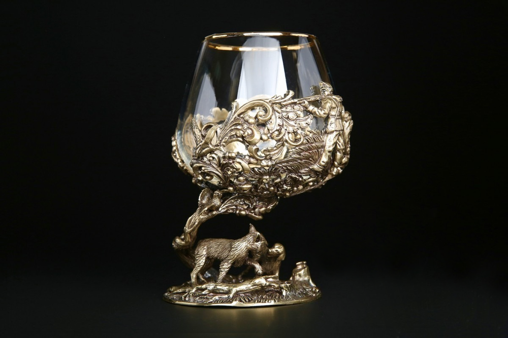Бокал для коньяка "Охота Элит" Рысь