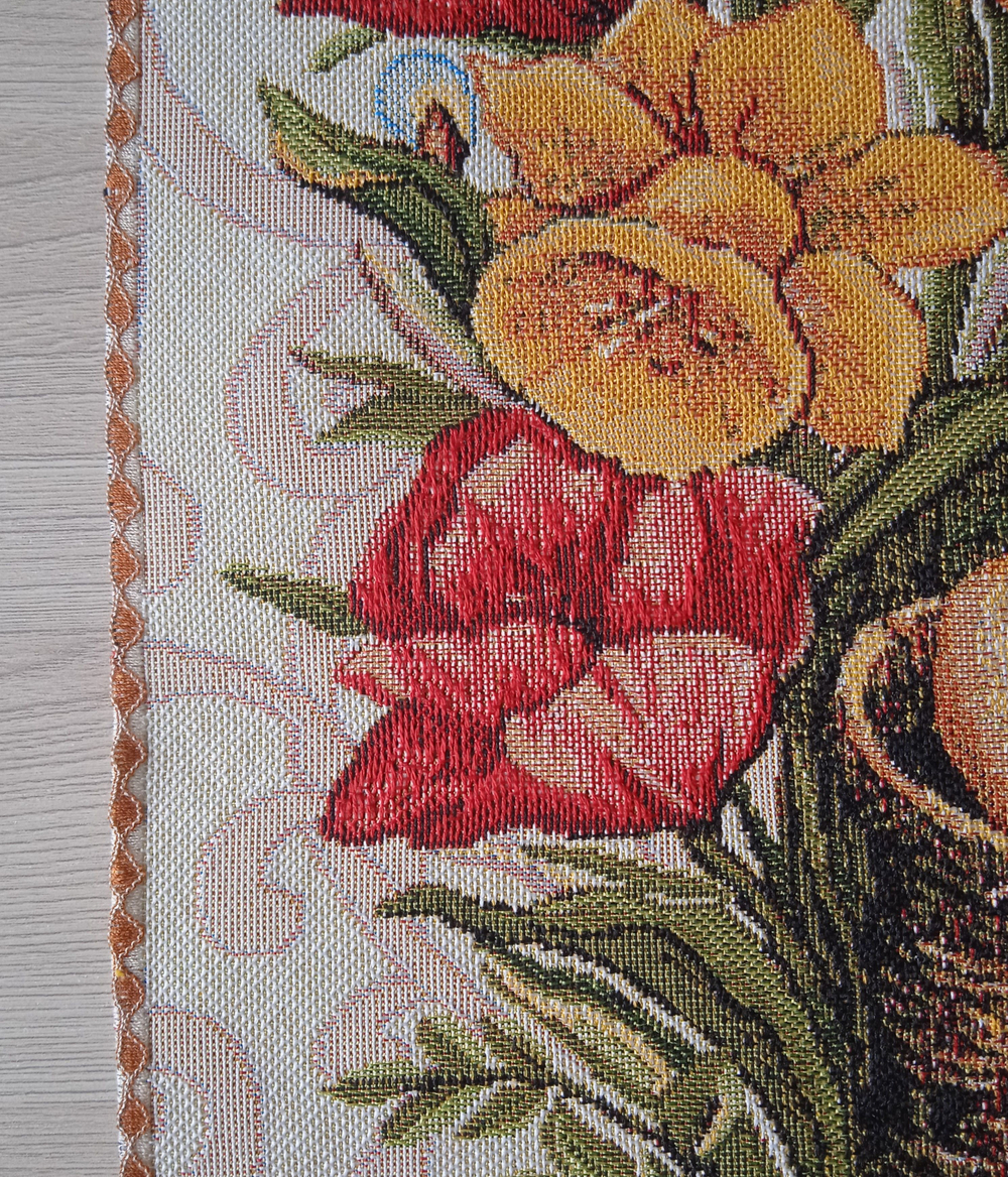 Декоративная гобеленовая салфетка Пасхальные краски 40х40 см