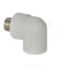 Угольник PP-R комбинированный белый Дн 32х3/4"х90гр НР ZFPCL