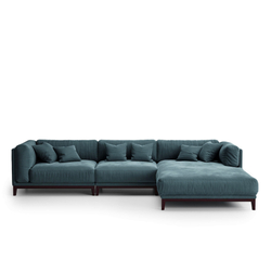 5-и местный нераскладной диван с кушеткой Case 901/905/912