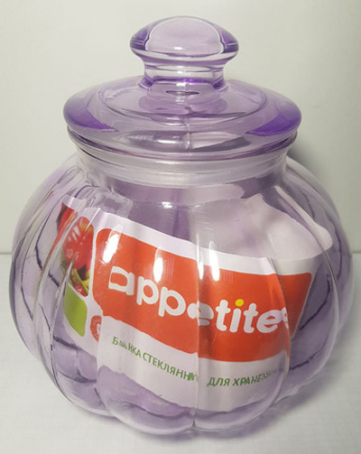 Банка стекло круглое 2200 мл. риф.