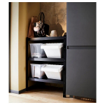 Стеллаж - IKEA BROR/БРУР ИКЕА, 85х55х110 см, черный