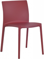 Стул пластиковый Papatya Evo-S, кирпично-красный