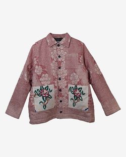 Куртка с Двумя Расшитыми Карманами / Foxberry Jacket бордовая