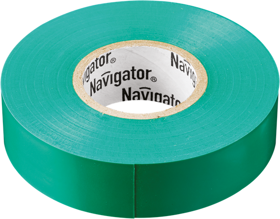 Изолента Navigator 0,13*15*10 зеленая 21651
