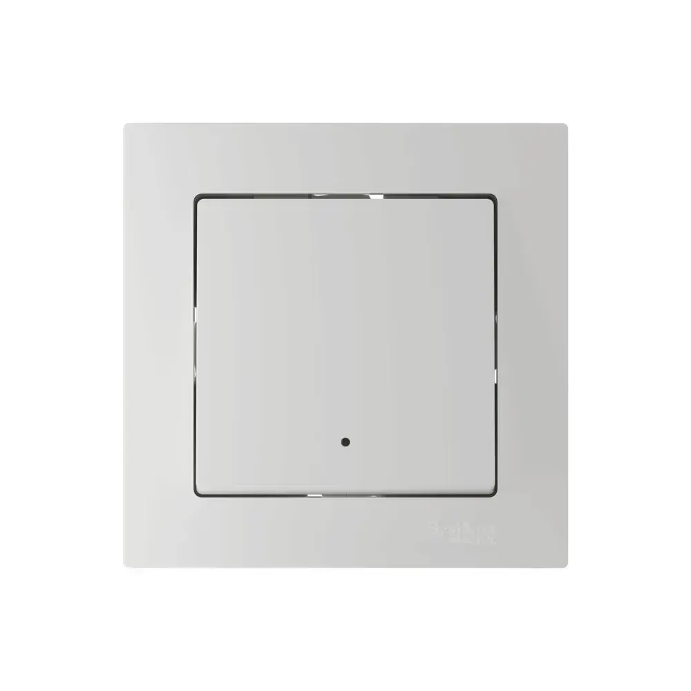ATLASDESIGN SMART 1-кл. ВЫКЛЮЧАТЕЛЬ с подсв., Zigbee, сх.1, L+N, 10А, мех., БЕЛЫЙ