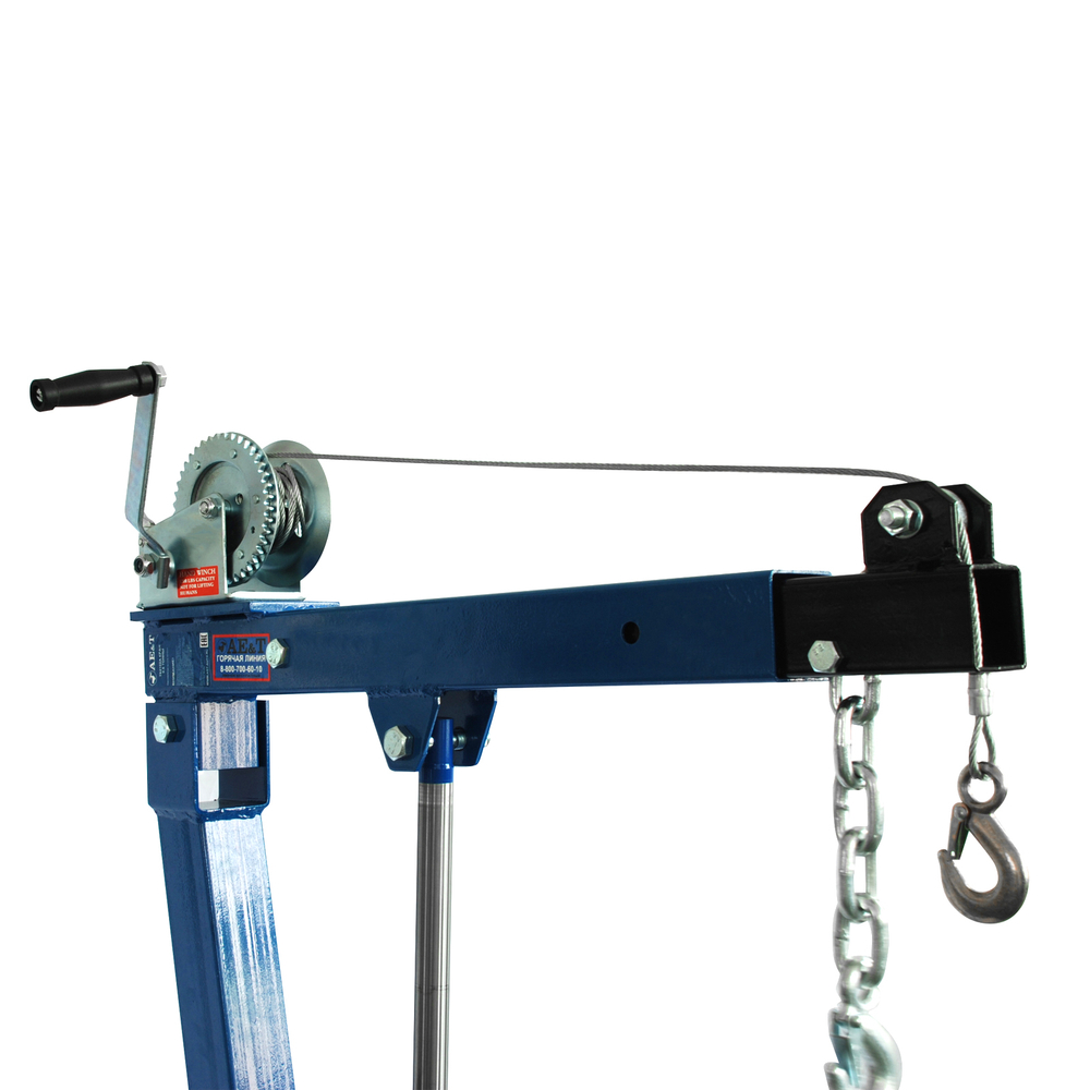 Гидравлический кран T62102A AE&T 500 кг с лебедкой