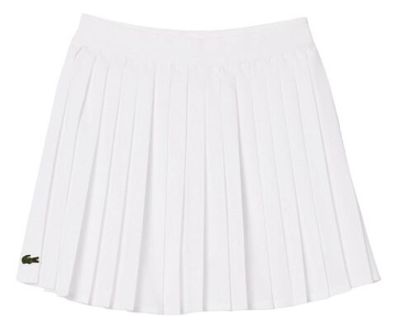 Юбка для девочки теннисная Lacoste Pleated Skirt With Built-In Shorts - белый
