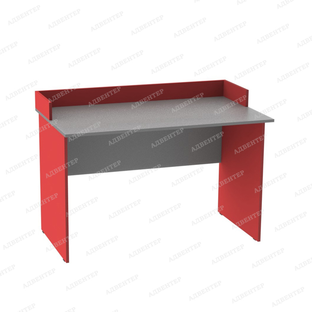 Письменный стол двухместный с бортиками