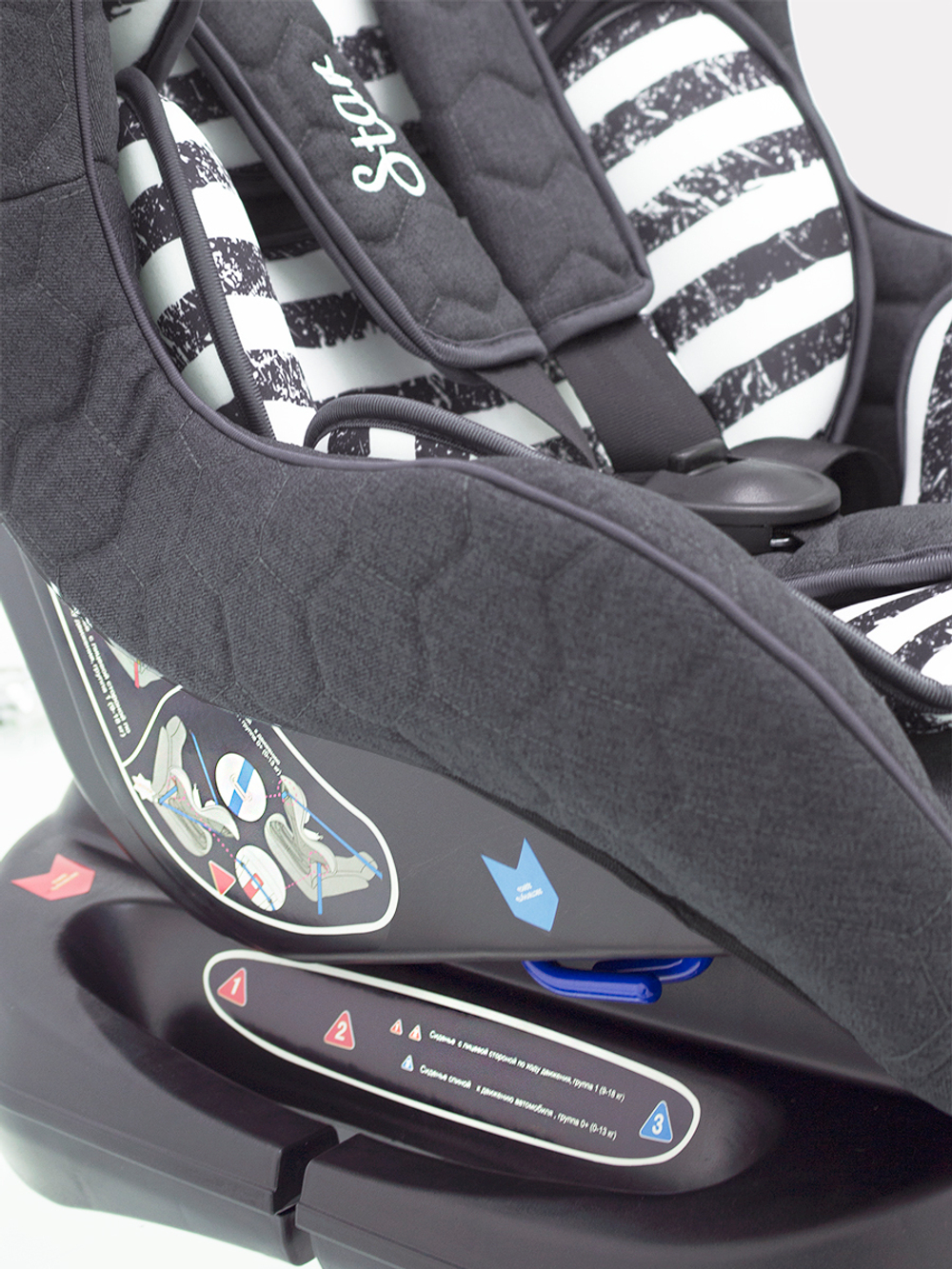Автокресло Rant LB-N303 "Star" Story line (graphite) группа 0-1  (0-18 кг)