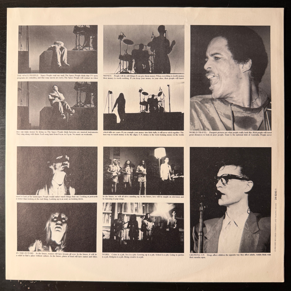 Talking Heads ‎– Stop Making Sense (Европа 1984г.)Т