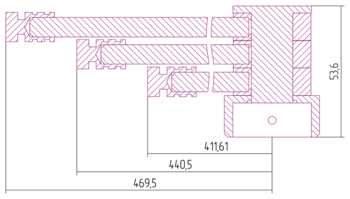 Вешалка Сунержа "ВЕЕР" н/ж для РЭБ (Золото)