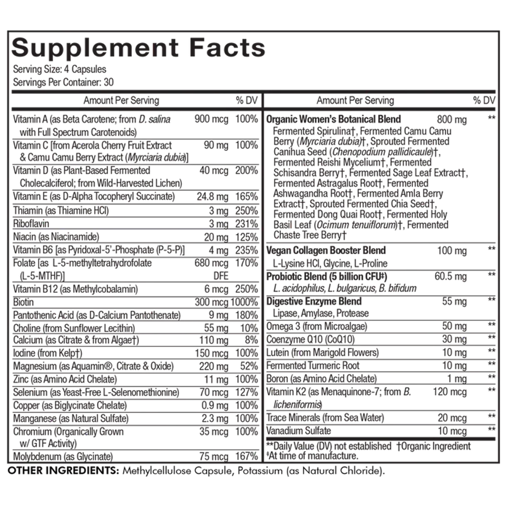 Women's Daily Fermented Multivitamin 120 капсул CodeAge