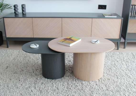 Столик Type овальный, основание D 29 см (темно-серый)