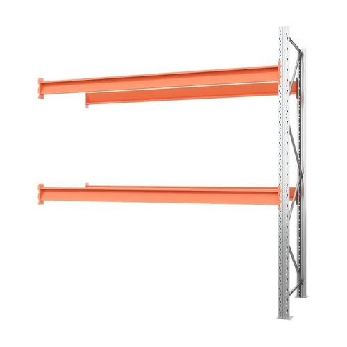 Секция дополнительная стеллажа паллетного 2500х2700х1100 мм (70.1.5). Ярусы: пол+2