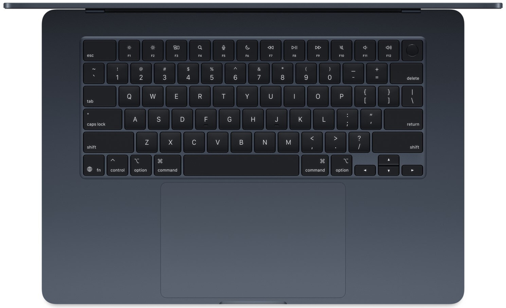 Ноутбук  Apple Macbook Air 15 (2025) 15.3 ", M, 16 Гб RAM, 256 Гб SSD, M4 10-Core GPU, Черный