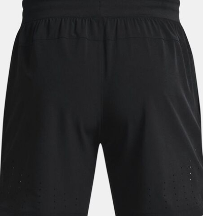 Мужские теннисные шорты Under Armour Speedpocket Vent Shorts - black/reflective