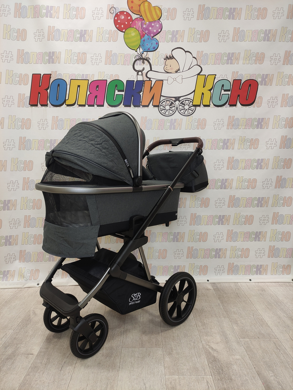 Коляска модульная Sweet Baby Ricci Steel Grey
