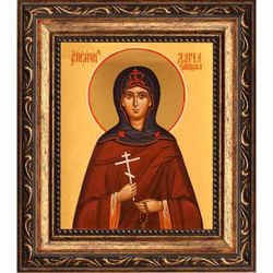 Дария Зайцева Преподобномученица. Икона на холсте.