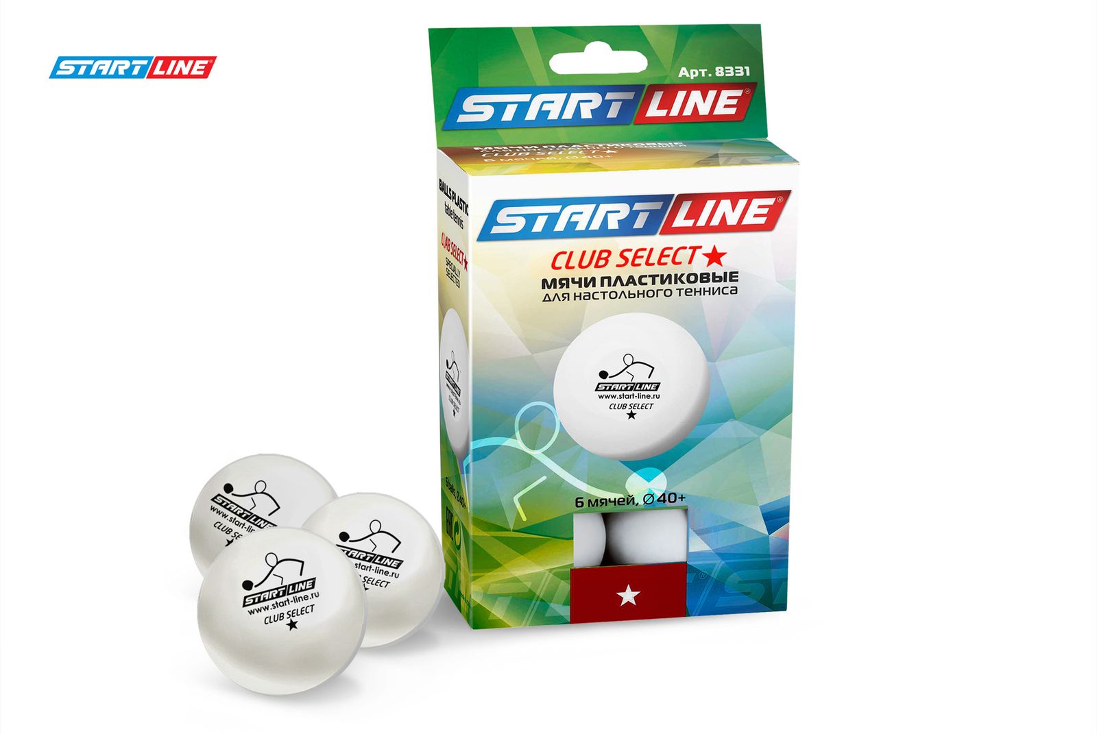 Мячи Start line Club Select 1* New (6 шт, бел.) фото №3