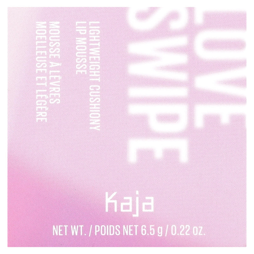 Kaja, Love Swipe, легкий кушон, мусс для губ, оттенок 03 Everygirl, 6,5 г (0,22 унции)