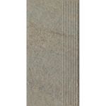 Paradyz Eremite Taupe - Ступень простая структурная с насечками 300x600