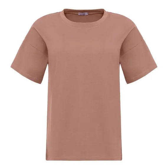 Футболка женская Basic line, цвет коричневый, р-р 46