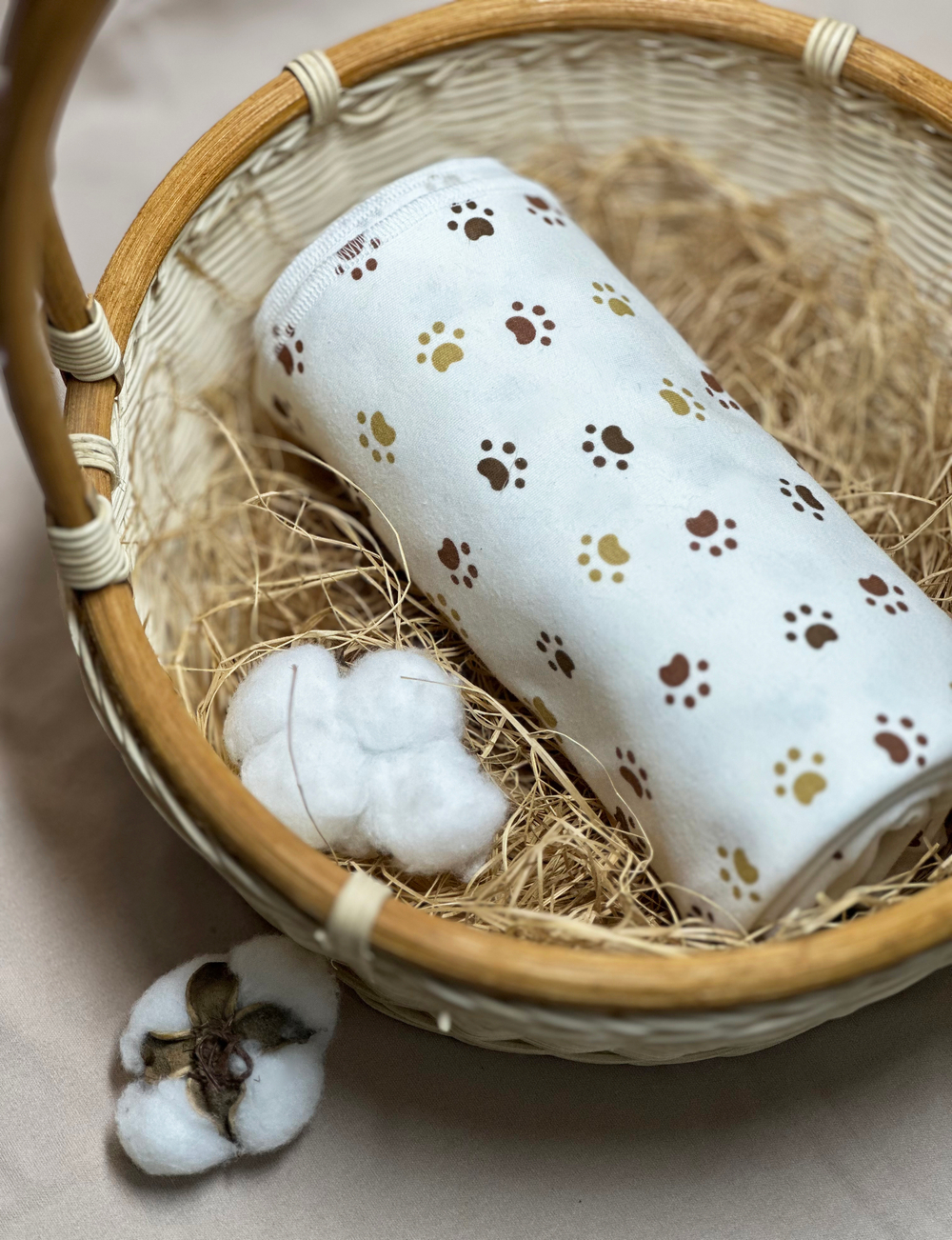 Пелёнка Разноцветные следы 85*130 RinaAmari