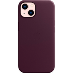 Кожаный чехол с поддержкой MagSafe Apple Leather Case для iPhone 13, Dark Cherry (Темная вишня)