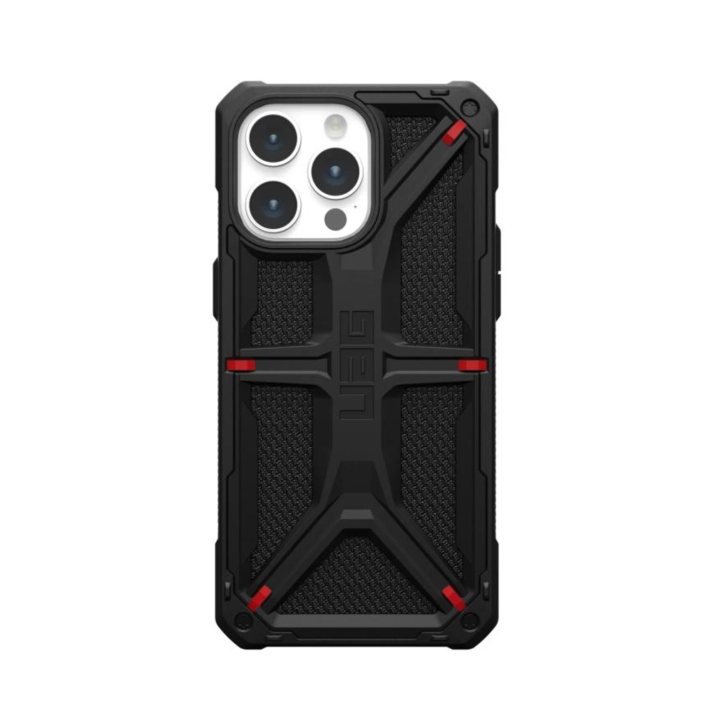 Защитный чехол UAG Monarch Kevlar для iPhone 15 Pro Max Композитный гибридный чехол с высоким уровнем защиты при падении