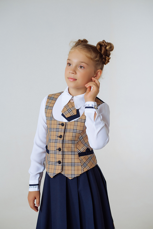 Жилет для девочки "Симфония" коллекция "Галактика Эконом"