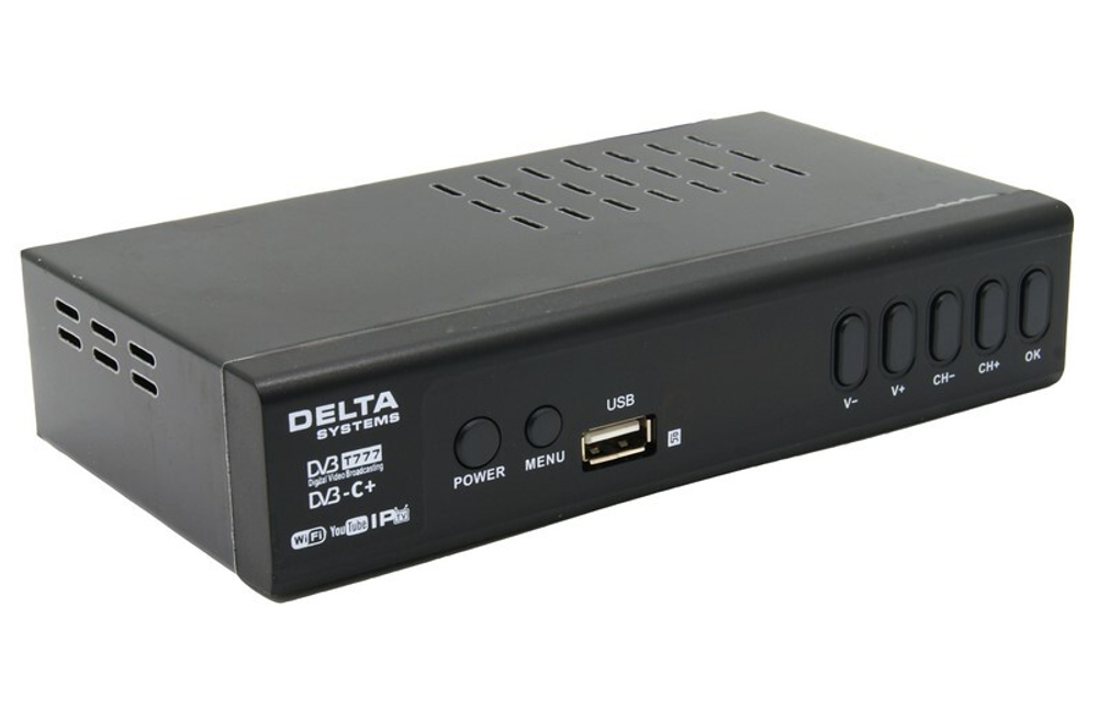 Цифровая ТВ приставка DVB-T-2 DELTA T800 (Wi-Fi) + HD плеер