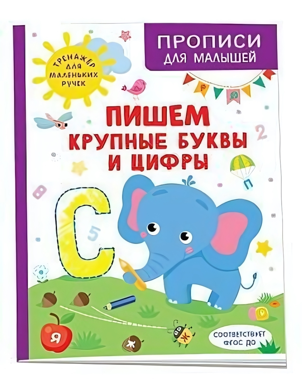 Пишем крупные буквы и цифры (Росмэн)