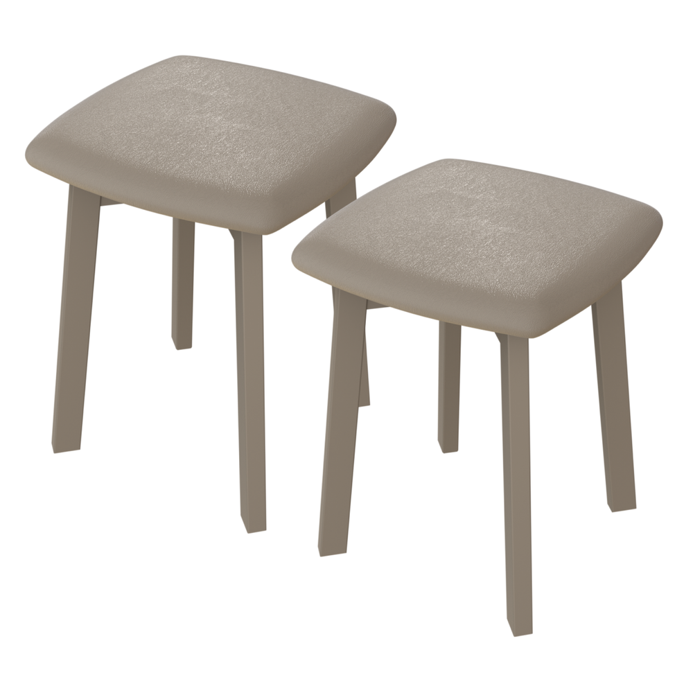 Табурет FORMA 1 мягкий, цвет топо + ткань 165 (темно-бежевая)