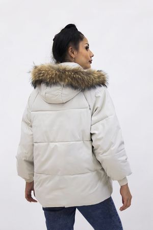 Женская куртка с натуральным мехом 613