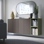 Комбинация для хранения - EKET IKEA/ ЭКЕТ ИКЕА,  175х70 см,   коричневый/зеленый