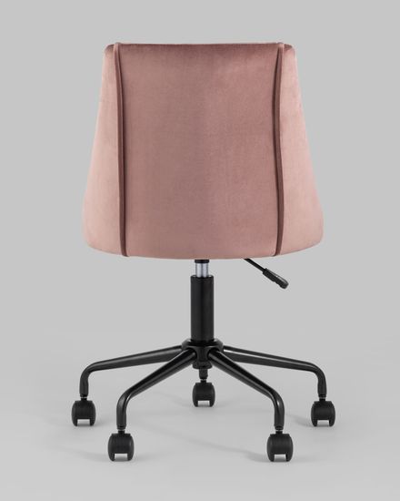 Офисный стул Siana розовый велюр